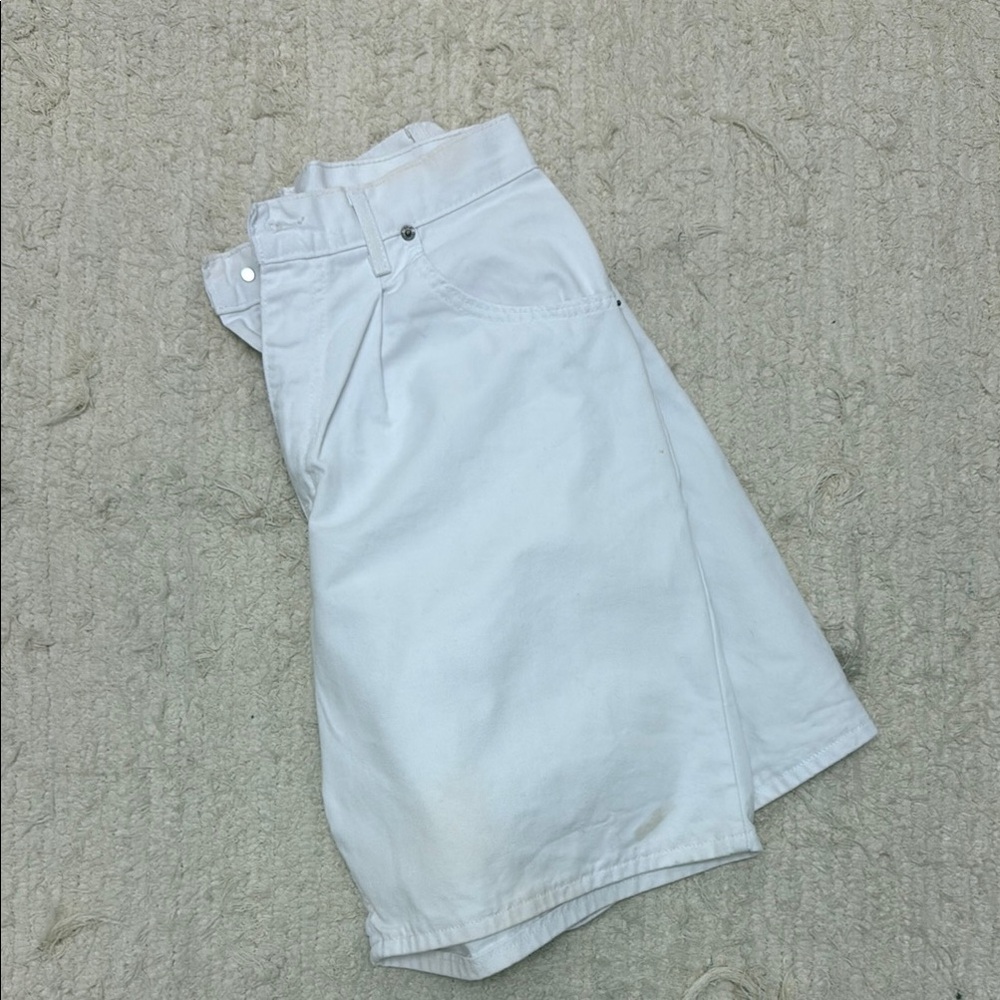 White Denim Shorts
